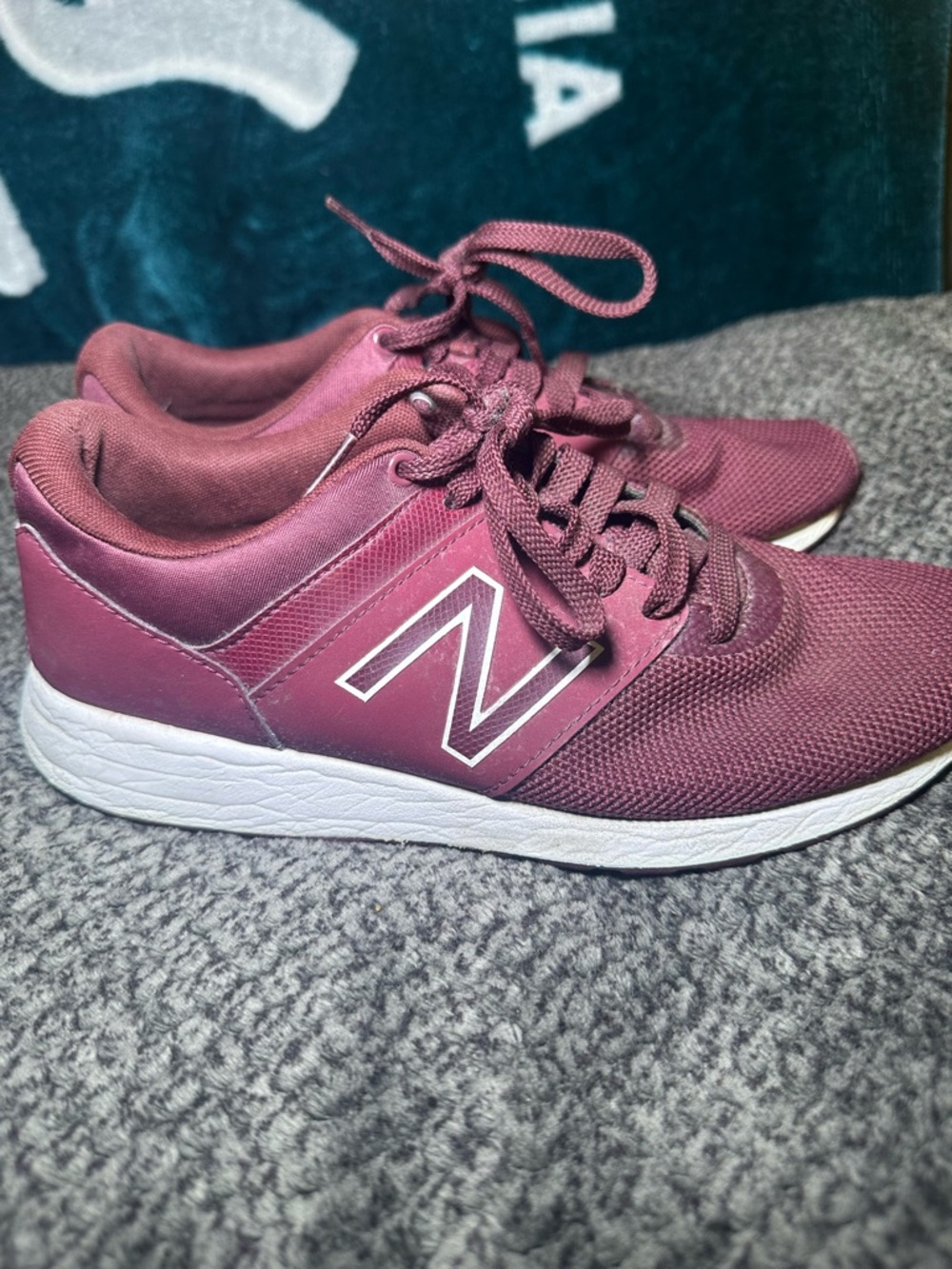 New Balance Women's Burgundy Athletic Sneakers